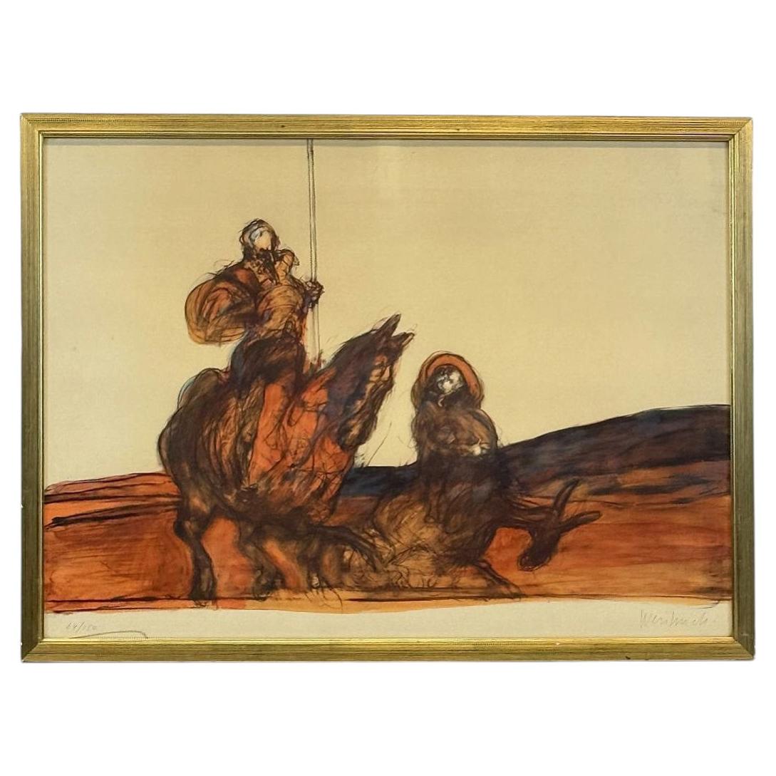 Claude WEISBUCH (1927-2014) " Don Quichote " lithographie 64/150