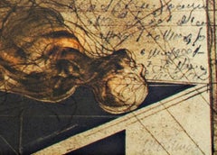 "La Lecon du Professor Tulp, " Original Lithograph signed by Claude Weisbuch