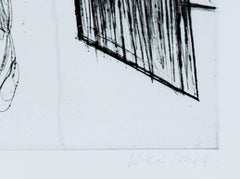 « Le Portrait Termine », original Drypoint signé par Claude Weisbuch