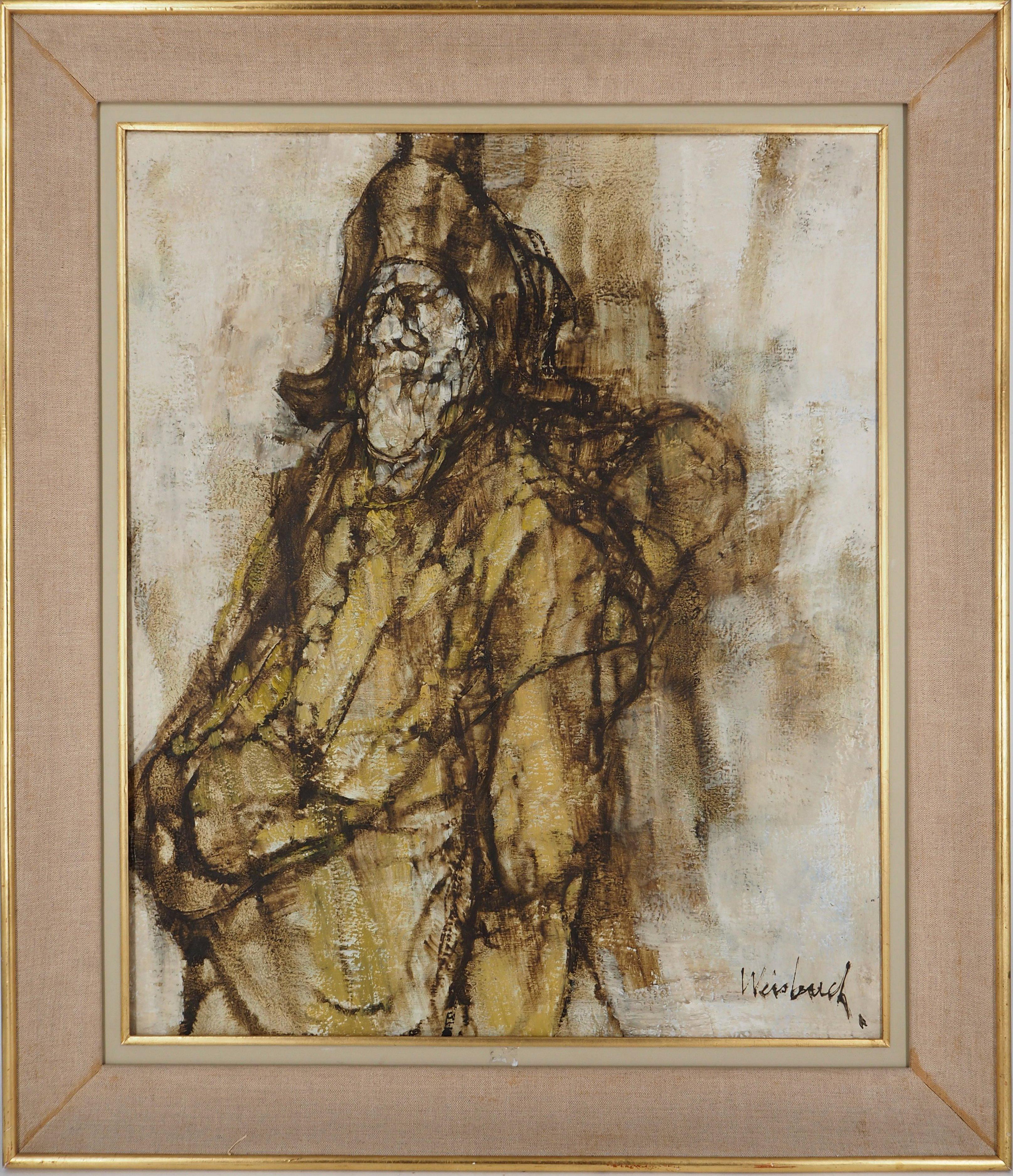 Claude Weisbuch Portrait Painting - Empire Soldier - Original oil on canvas, Handsigned