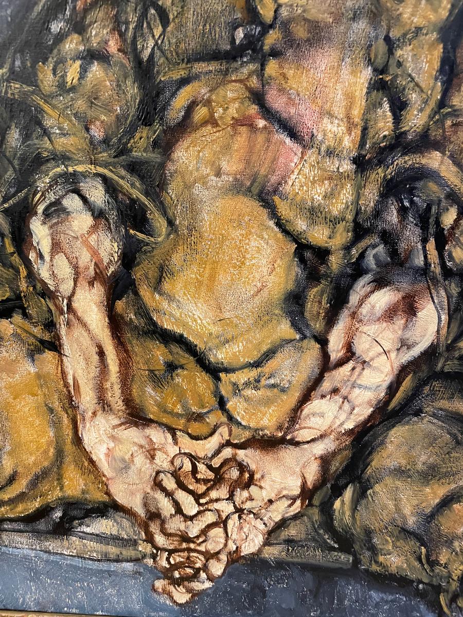 El payaso - Painting Expresionismo abstracto de Claude Weisbuch