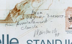 Affiche - Le Condottiere, signed inscribed to D.B.