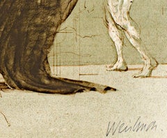 "Anatomie d'Un Reve, " Original figurative sketch print signed