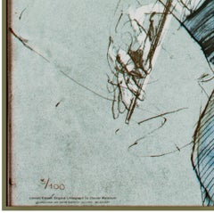 'Artist Series at the Pabst' original lithograph poster, violinists 1980s