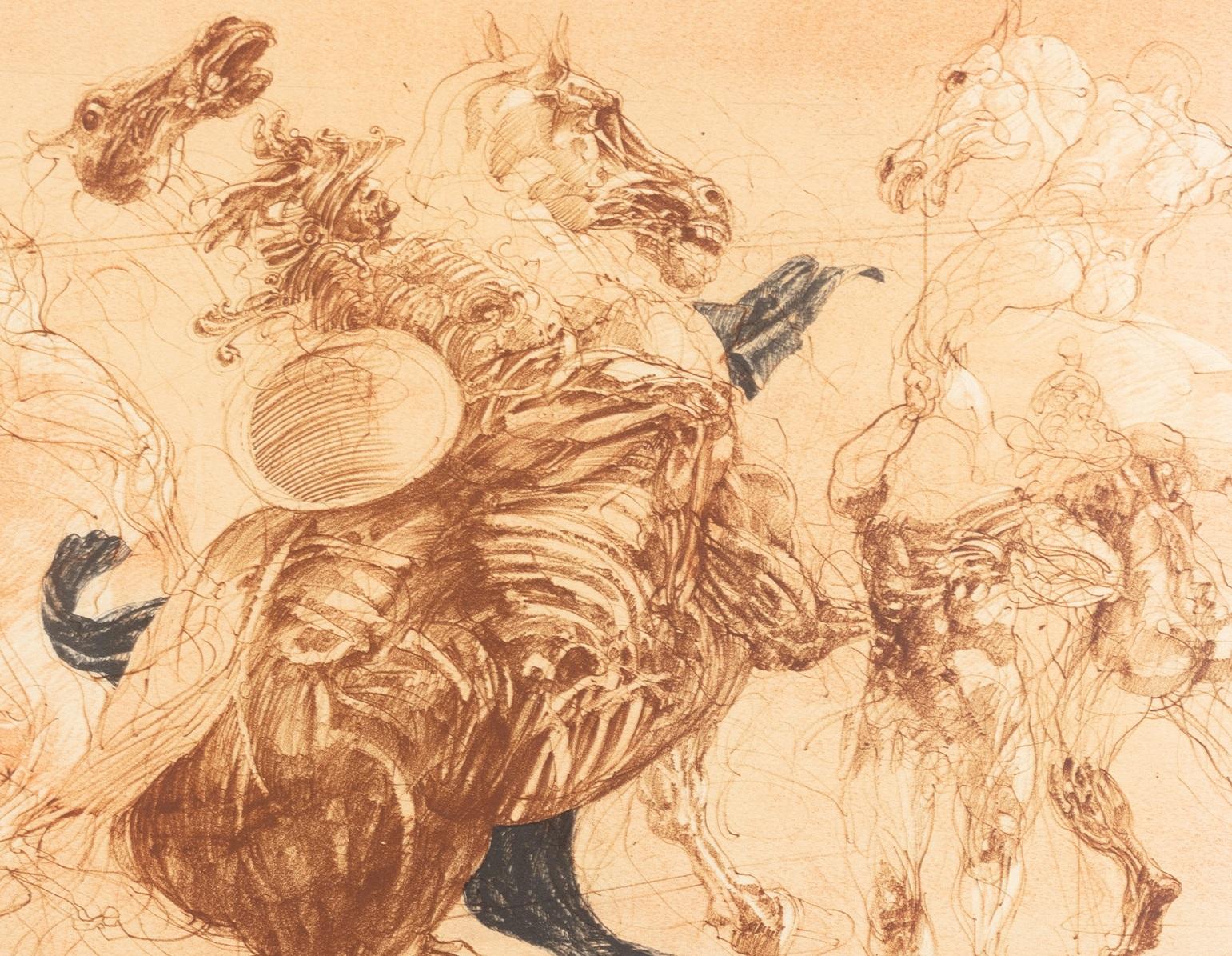 Homage a Leonardo d'Vinci (Battle Scene I from De La Bataille Vol. I) For Sale 3