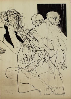 'Il bouge sans arrêt' original signed lithograph poster after drypoint, 1960s