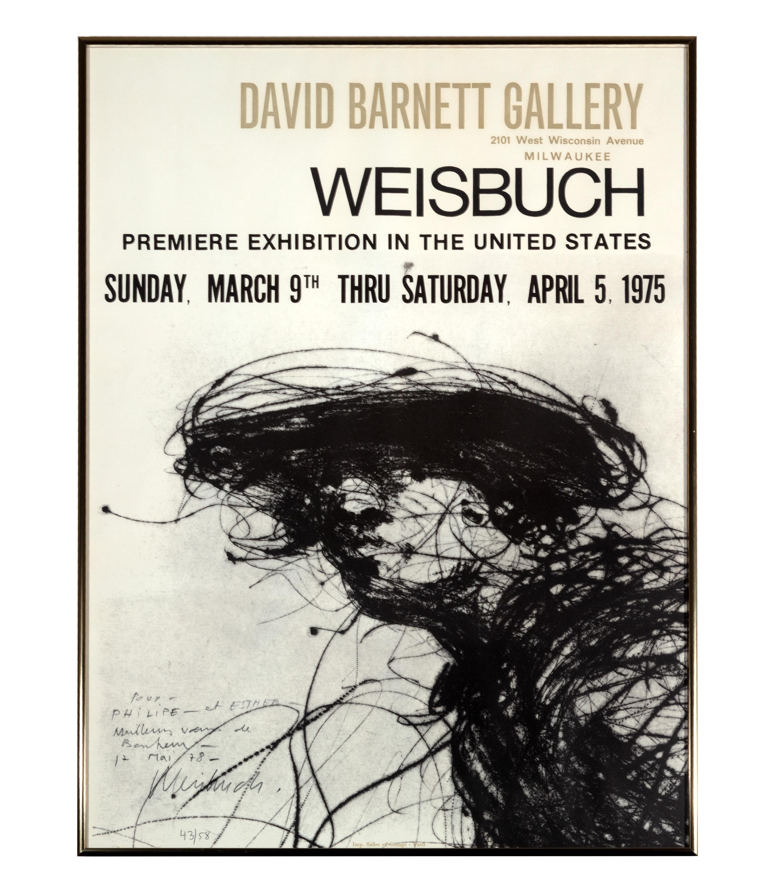 Claude Weisbuch Figurative Print - U.S. Premiere Exhibition Poster at the David Barnett Gallery (43/58)