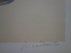 Zungaro (Horse and Acrobats at the Circus) - Original handsigned lithograph