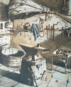 CLAUDE YVEL - Hyper Realist Print - #26/46 - Signed - France - Circa 1966