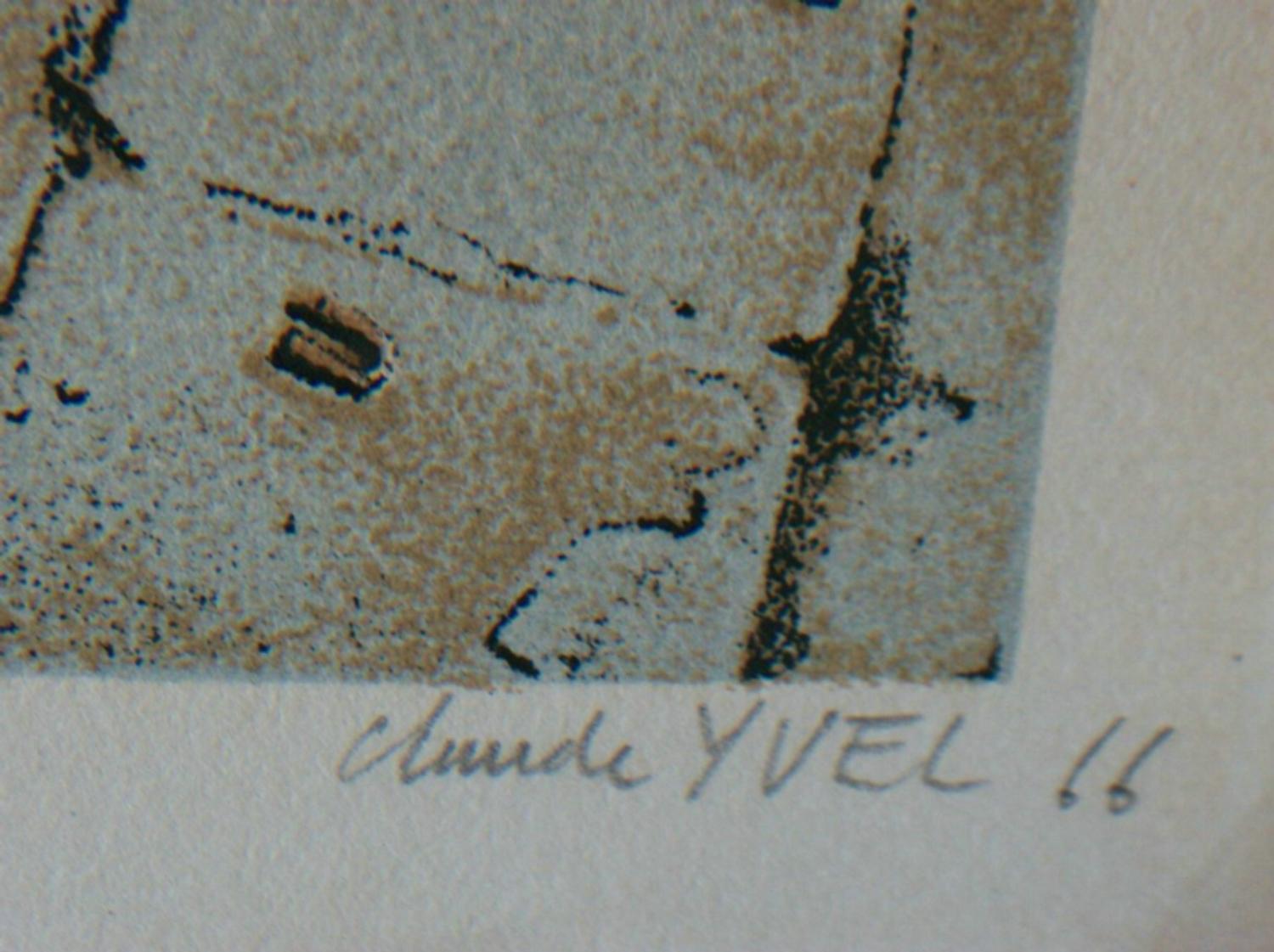 CLAUDE YVEL – Hyperrealistischer Druck – #26/46 – signiert – Frankreich – um 1966 (Französisch) im Angebot