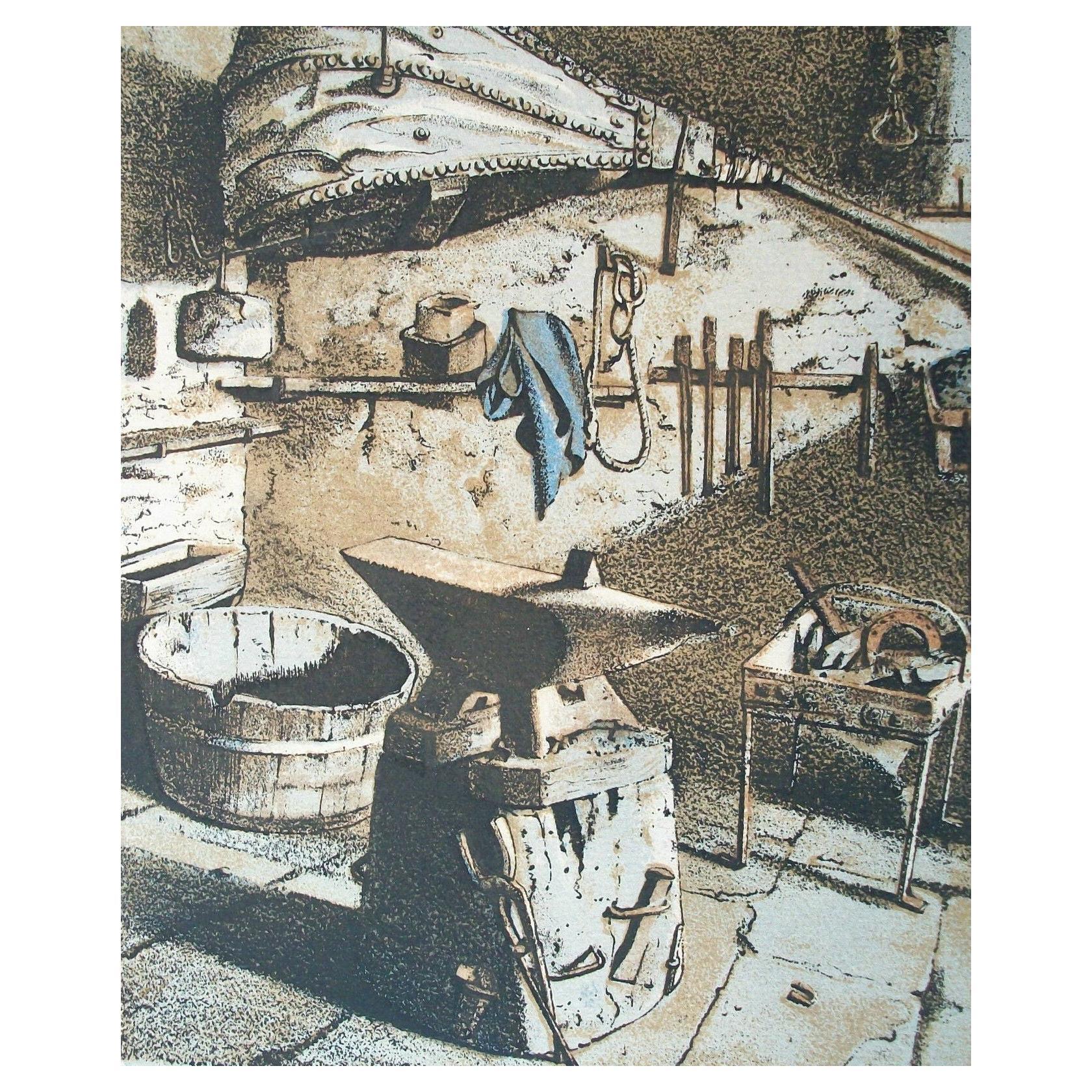 CLAUDE YVEL - Hyper Realist Print - #26/46 - Signed - France - Circa 1966 For Sale