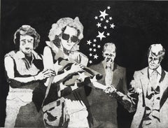 Aguafuerte vintage inspirado en la película "El último resplandor de Crepúsculo"