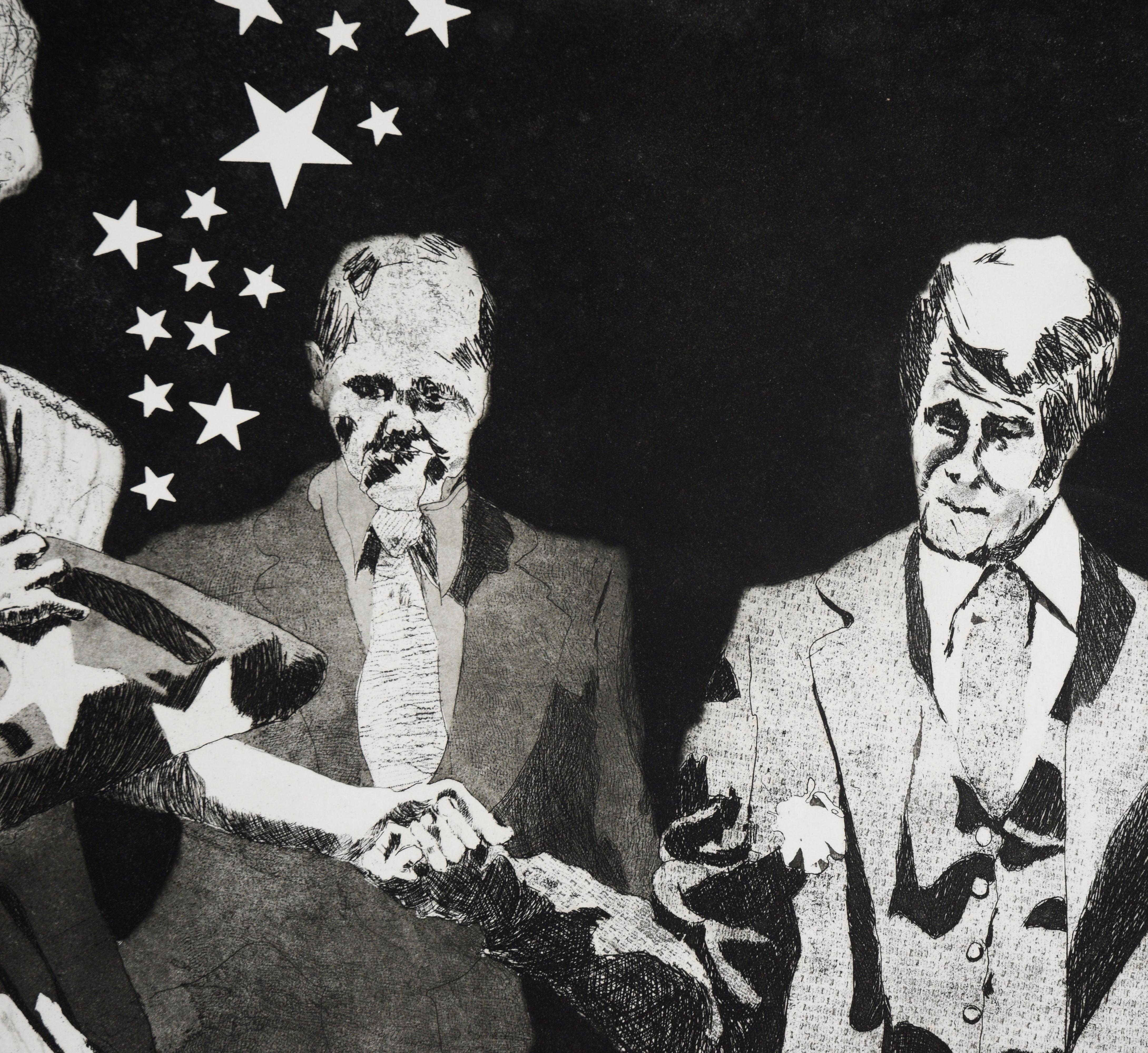 Vintage Etching Inspired by Movie 