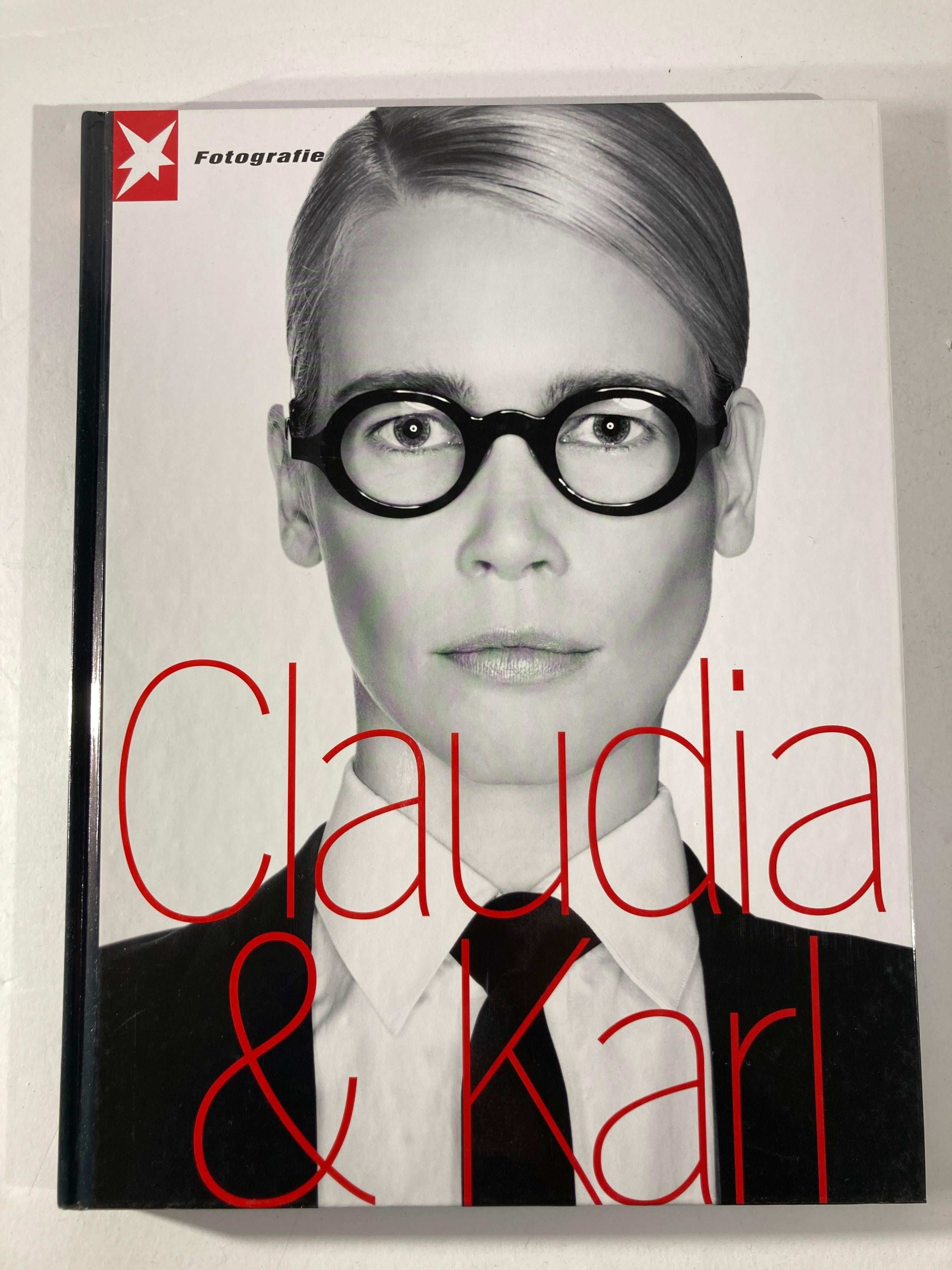 Claudia and Karl Hardcover Book Portfolio No. 60 1st Ed. by Karl Lagerfeld In Good Condition In North Hollywood, CA