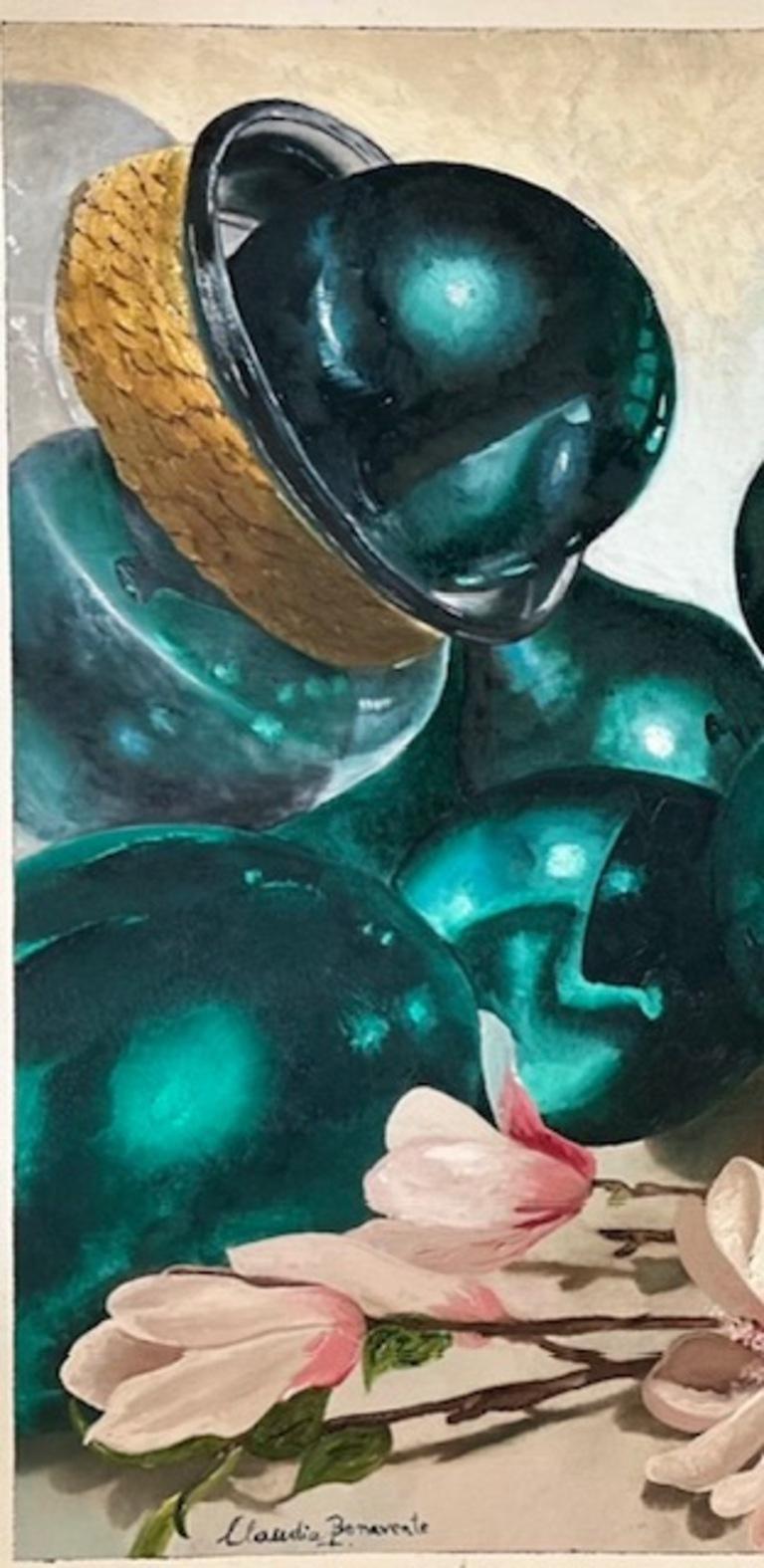 Blow My Mind (Abstrakt), Painting, von Claudia Benavente