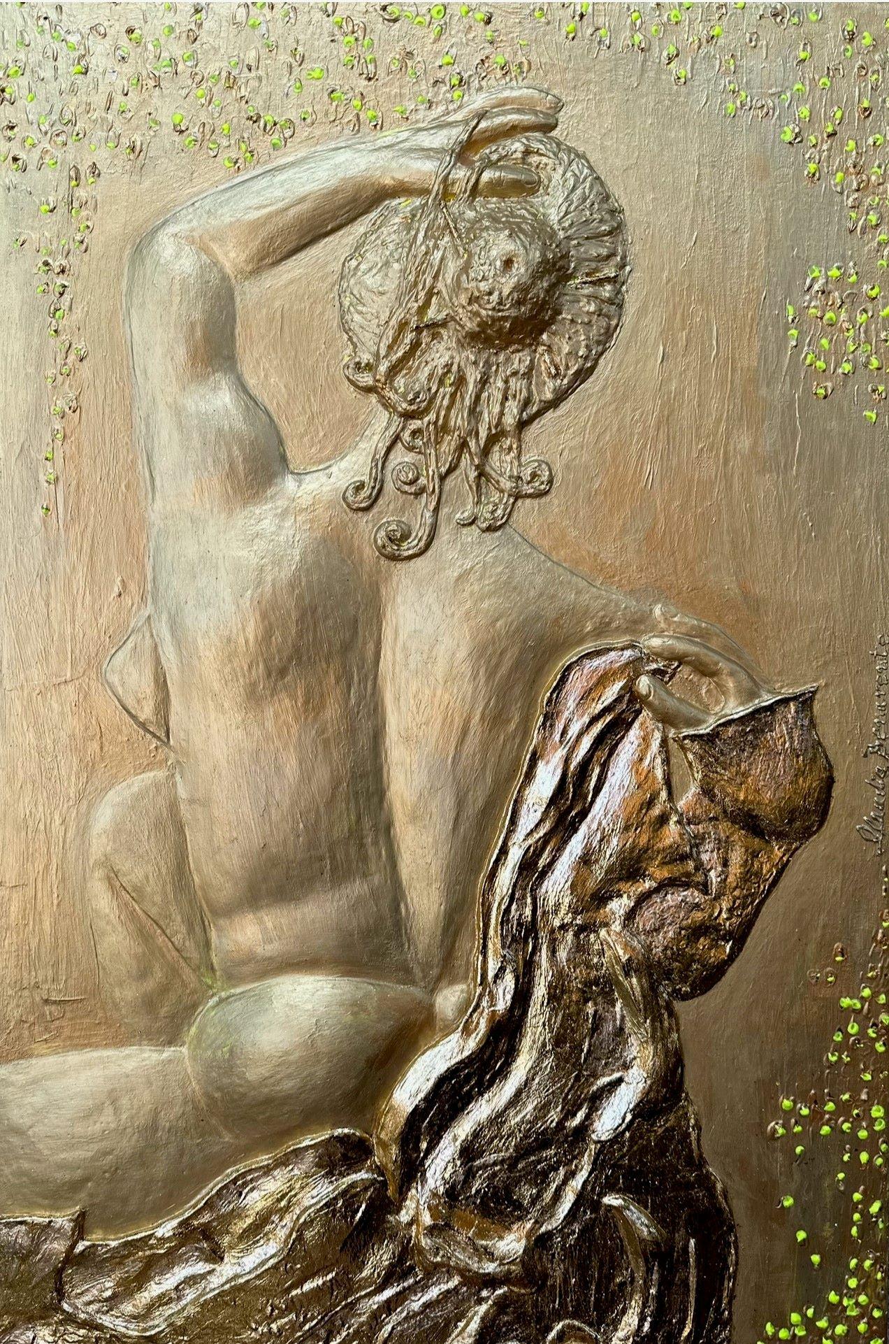 Claudia Benavente Figurative Painting - Do You Like What You See?