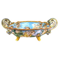 Claudia Ciotti for Deruta 'Hommage to Carracci' Italian Majolica Centerpiece