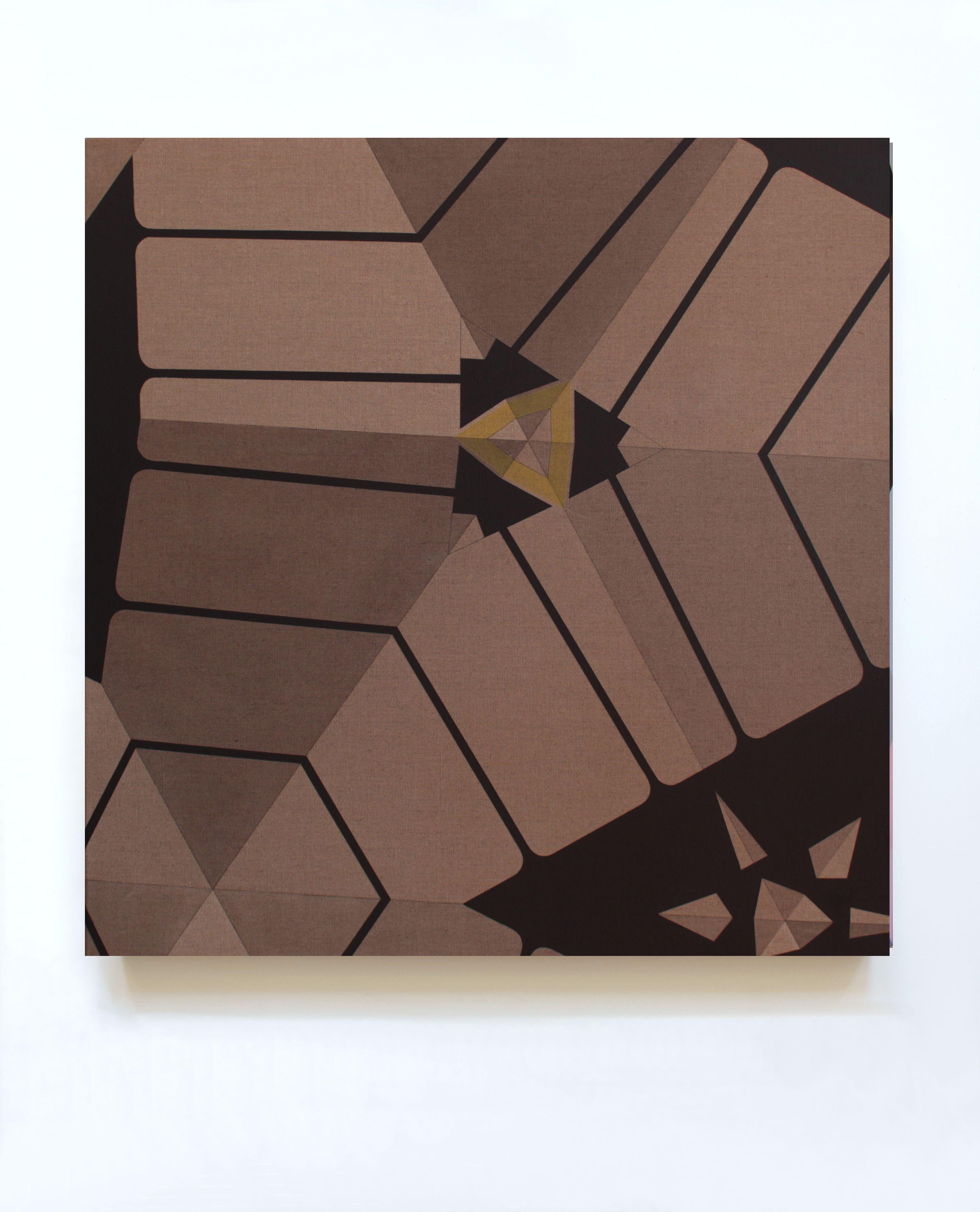 Abstraktes abstraktes Gemälde „Matrix In Creation No 13“ von Claudia Fauth im Angebot 4