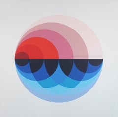 "Acoustic Waves", 2019 Acrylic Paint on Canvas by Claudia Fauth