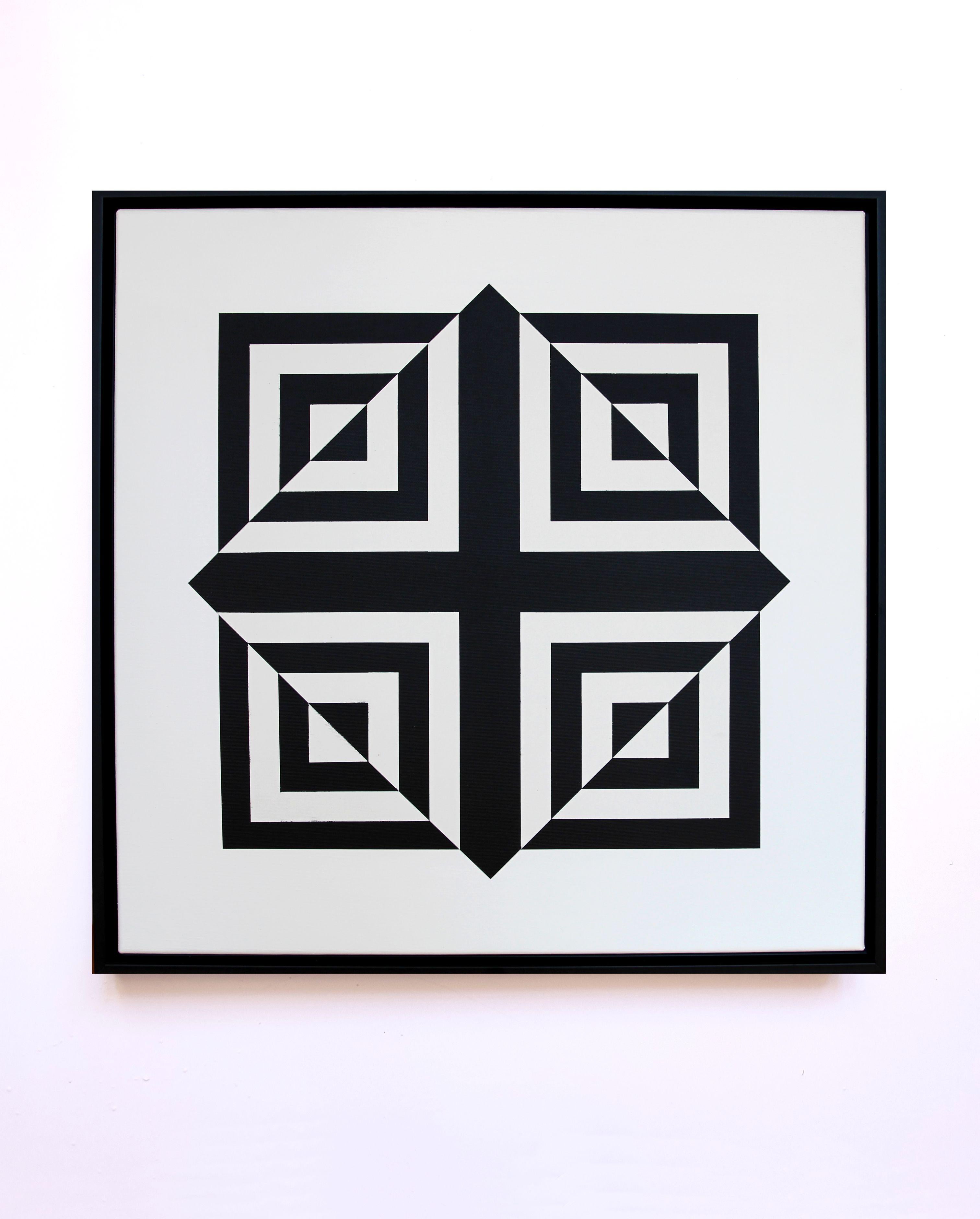 Geometrische Komposition aus Acrylgemälde auf Leinwand, 2019 von Claudia Fauth im Angebot 4