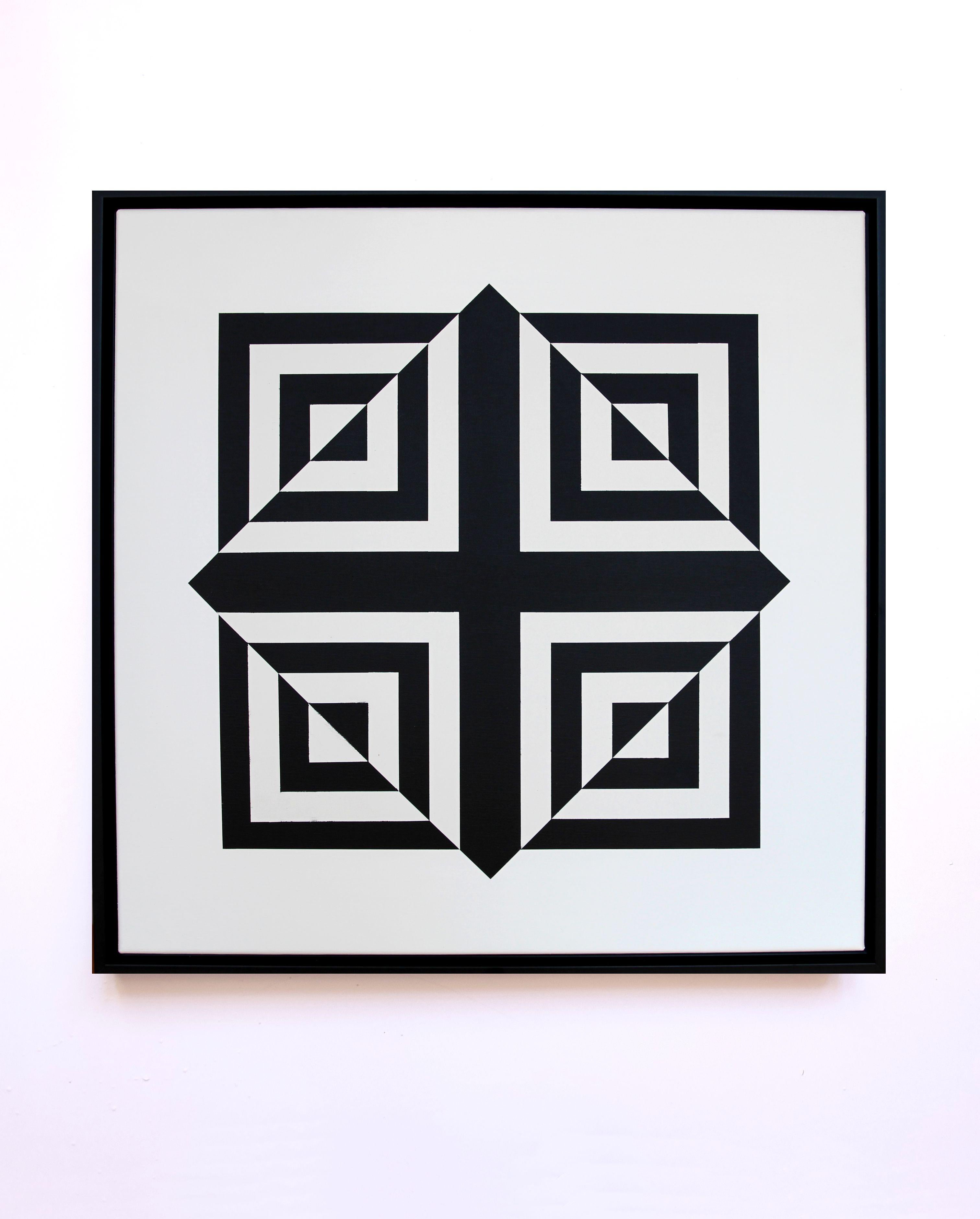 Geometrische Komposition aus Acrylgemälde auf Leinwand, 2019 von Claudia Fauth im Angebot 4