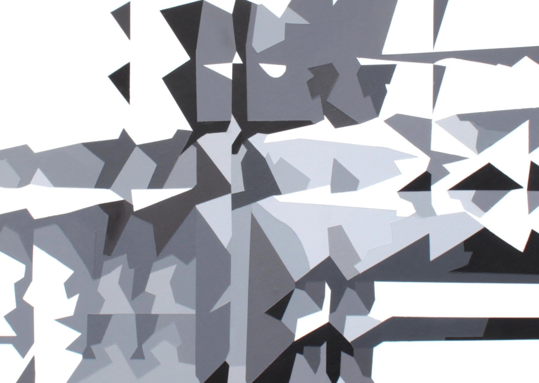 Claudia Fauth Acrylfarbe auf Leinwand „A Different View On A Polyhedron“ 2