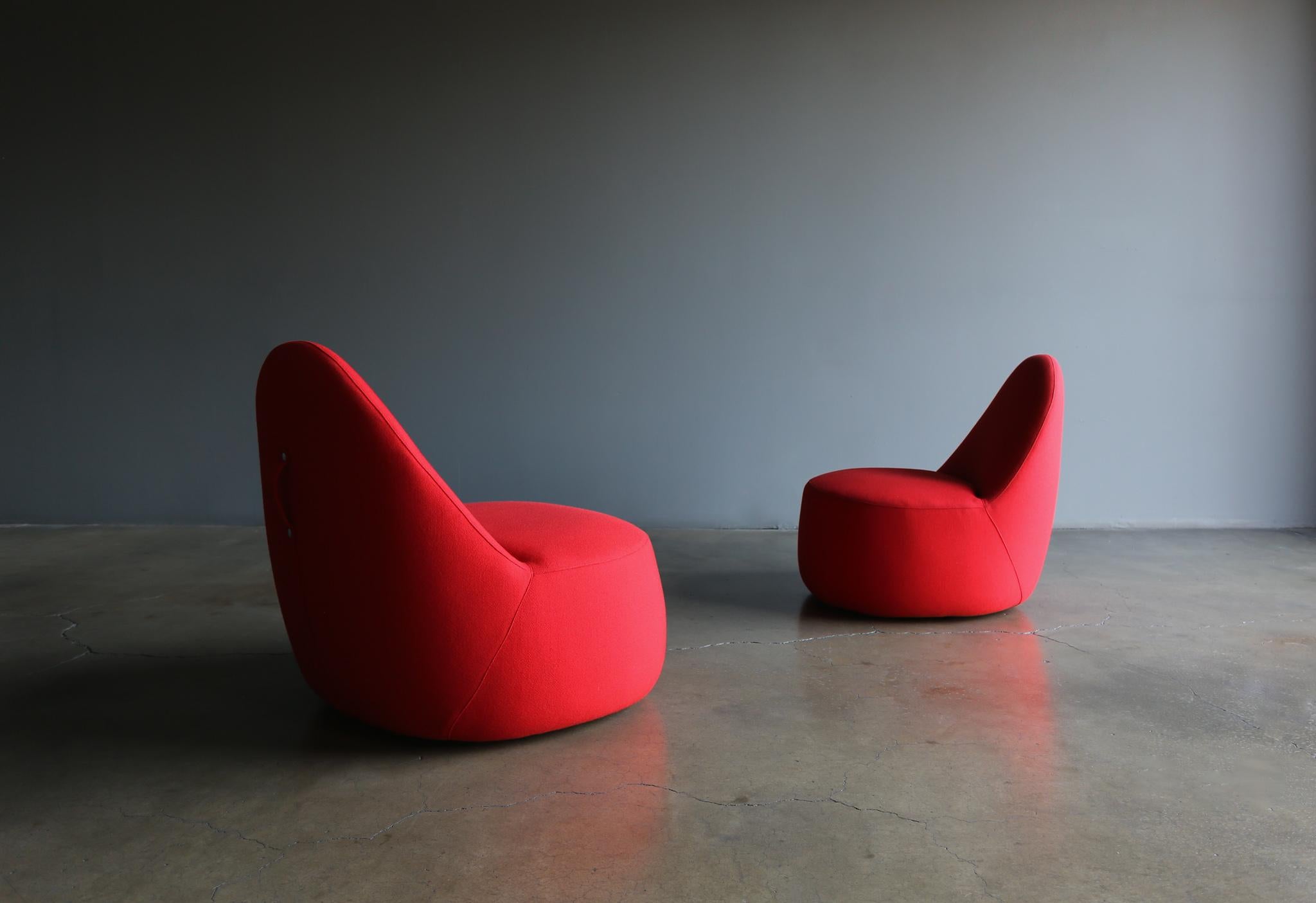 Claudia + Harry Washington Mitt Lounge Chairs for Bernhardt, circa 2015 5