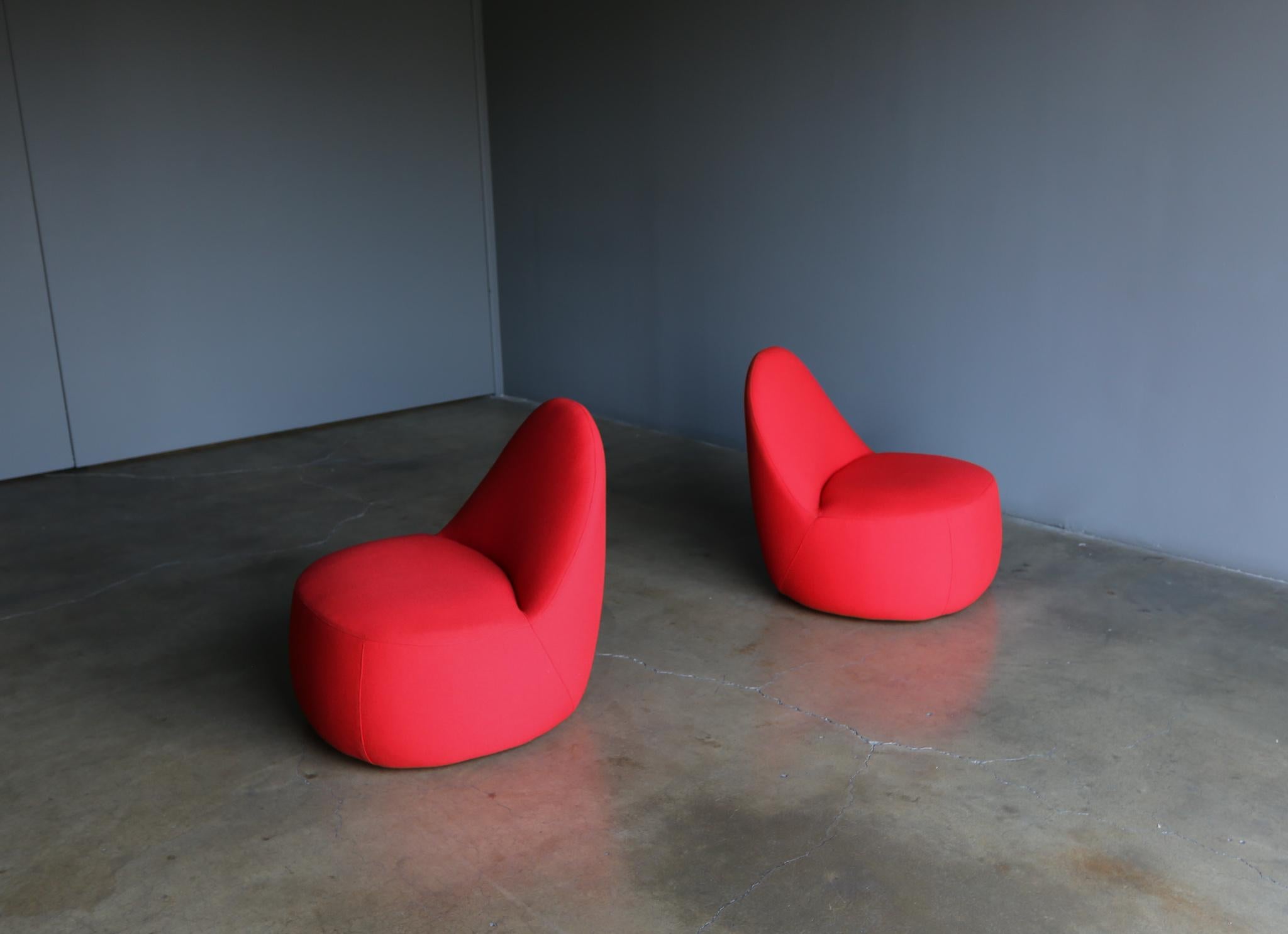 Claudia + Harry Washington Mitt Lounge Chairs for Bernhardt, circa 2015 7