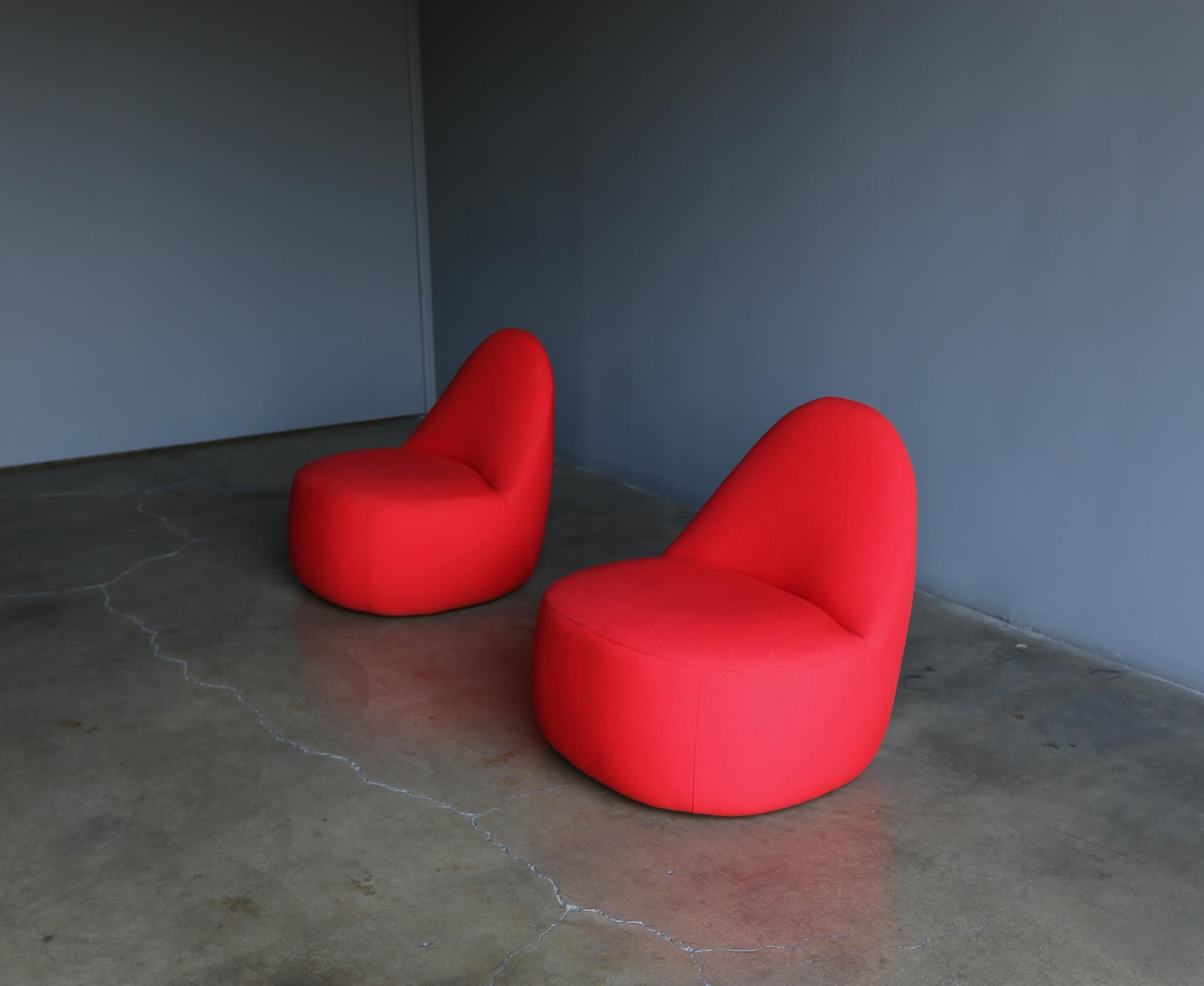 Modern Claudia + Harry Washington Mitt Lounge Chairs for Bernhardt, circa 2015
