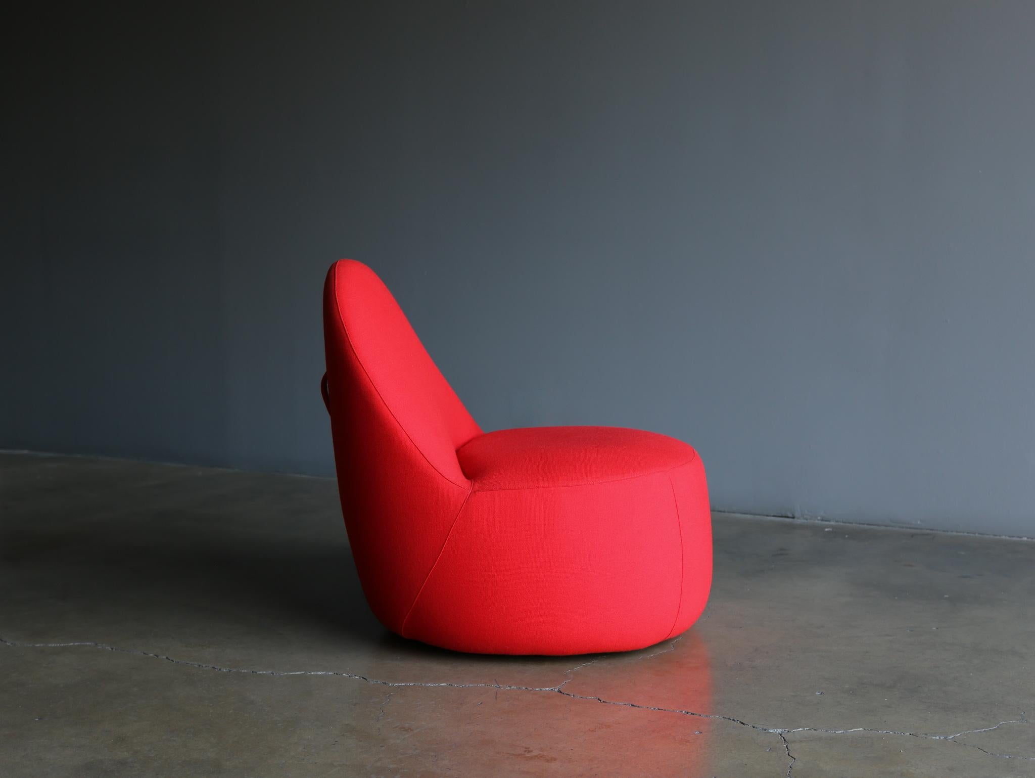 Fabric Claudia + Harry Washington Mitt Lounge Chairs for Bernhardt, circa 2015