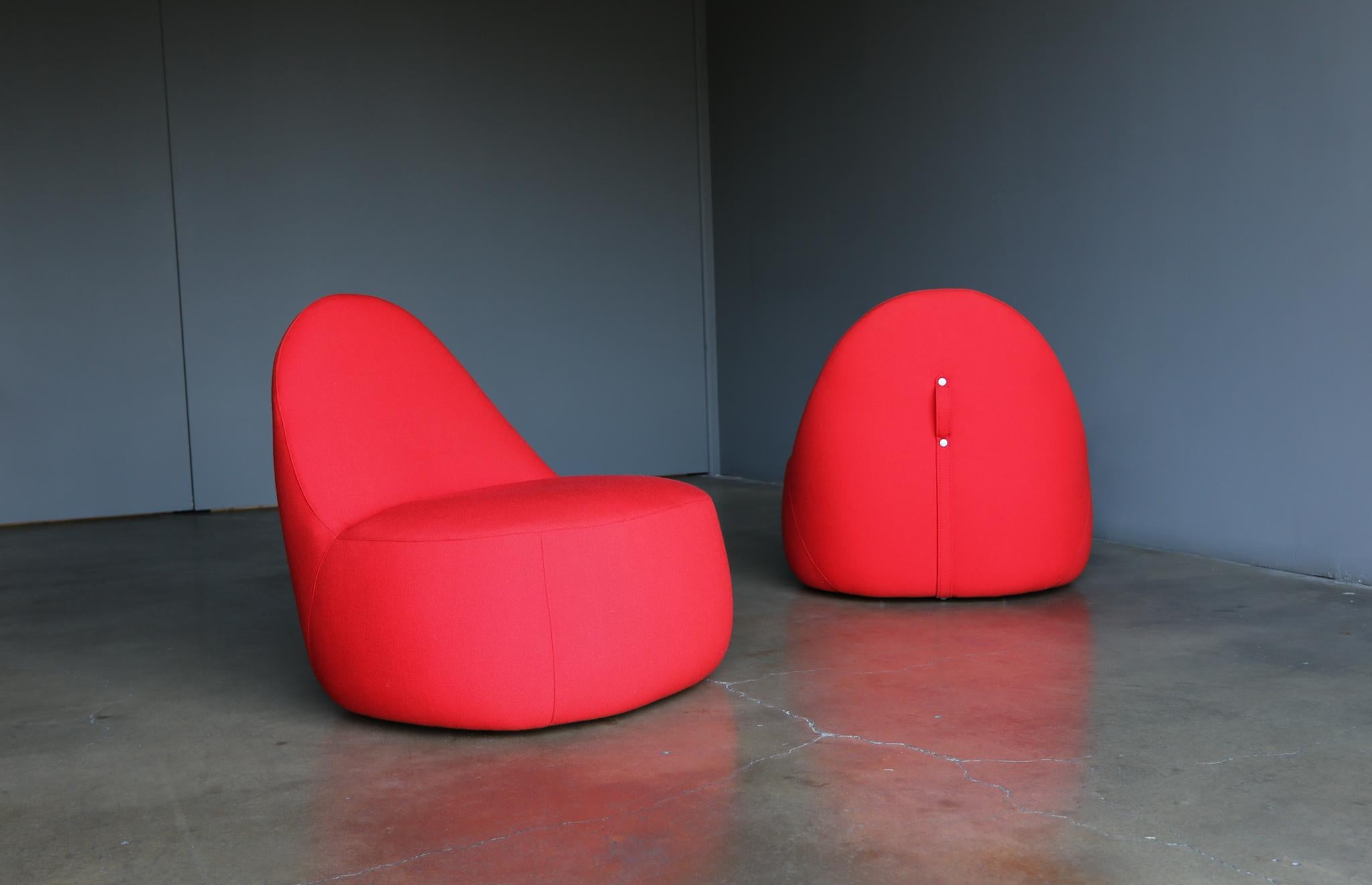 Claudia + Harry Washington Mitt Lounge Chairs for Bernhardt, circa 2015 1