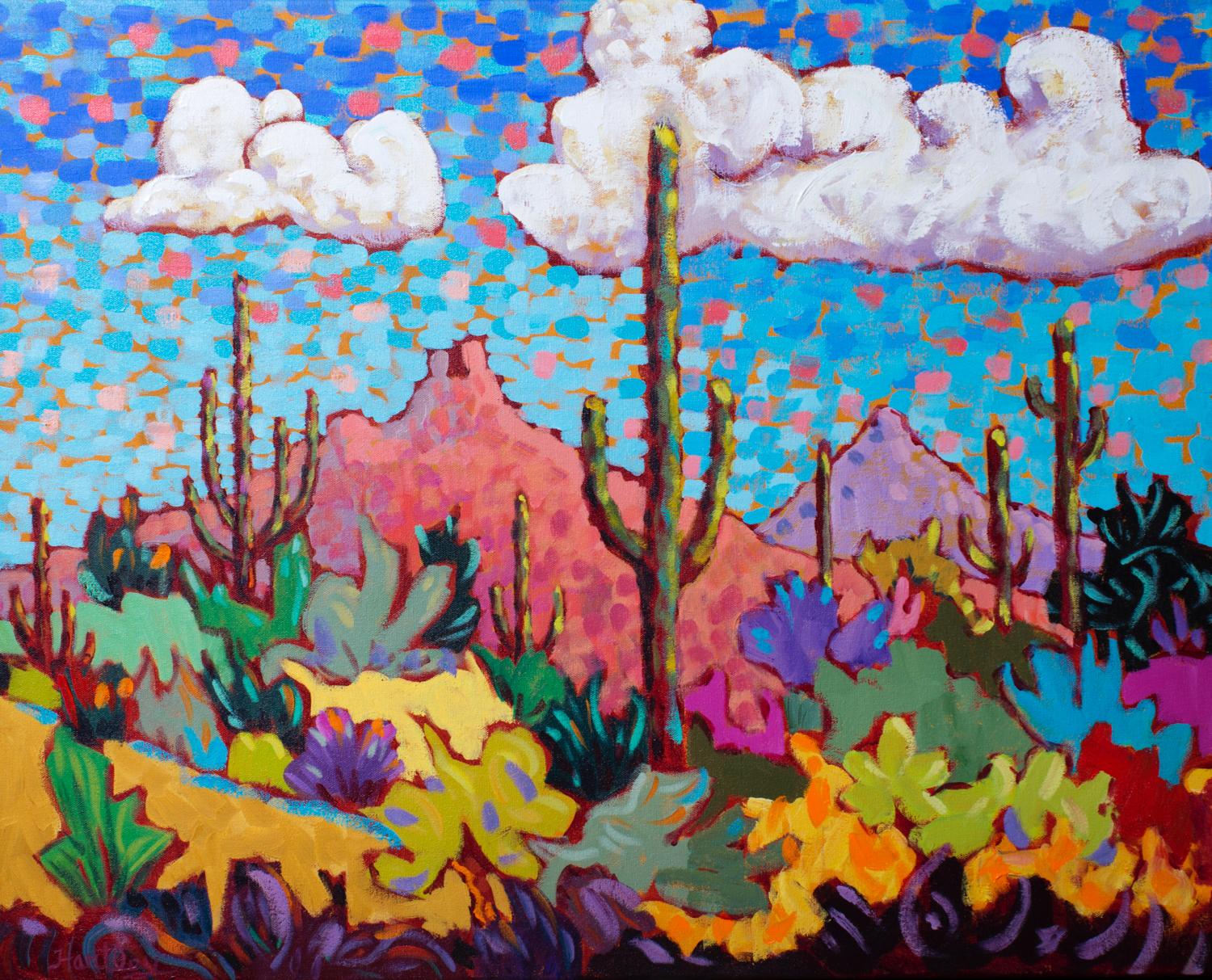 "Desert Song" - Painting by Claudia Hartley
