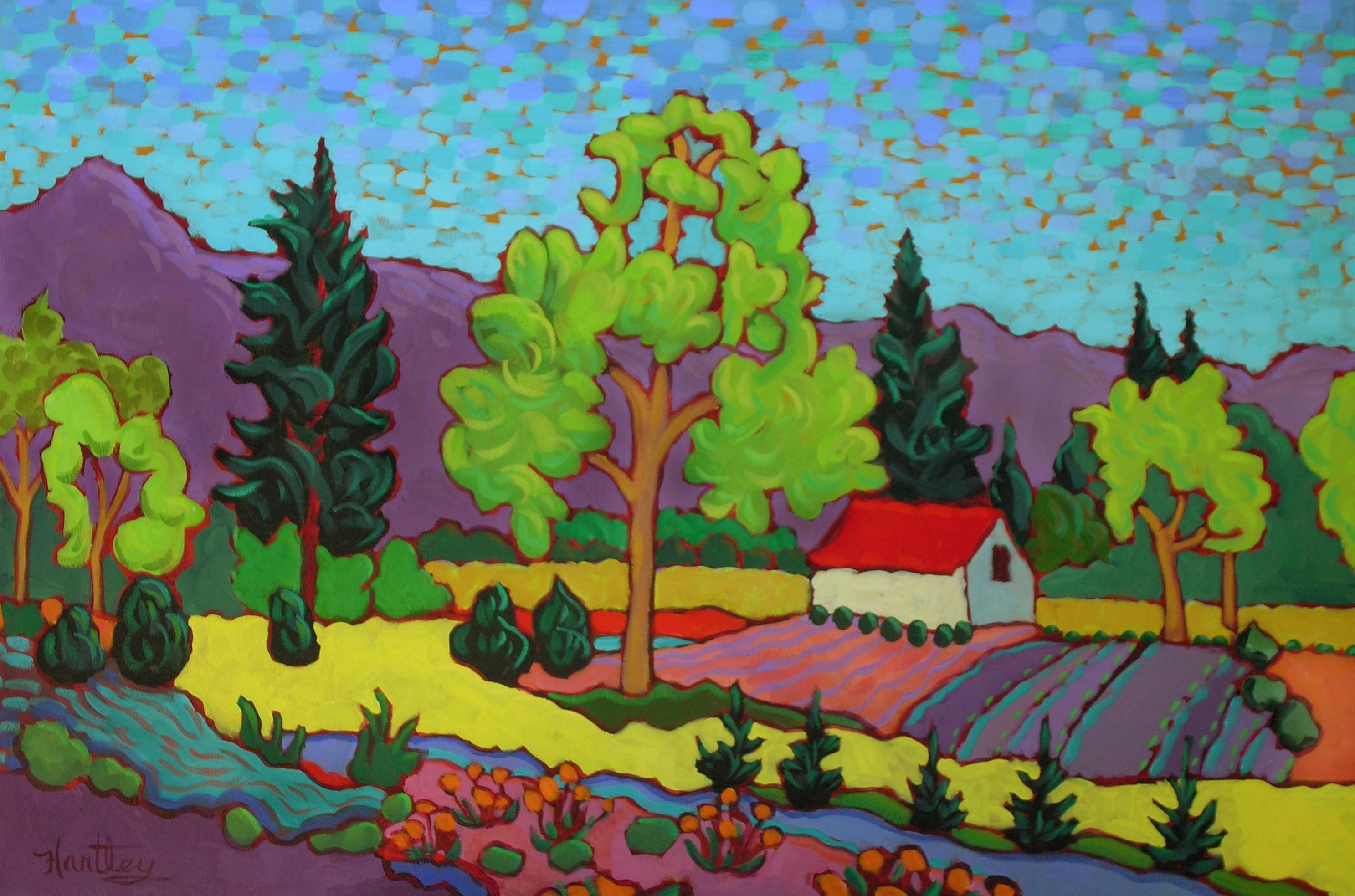 Claudia Hartley Landscape Painting - "Tranquility in Color"