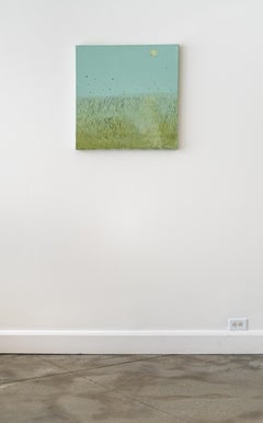 Dawning - Acrylic Abstract Painting, Pastel Colors, Contemporary Art