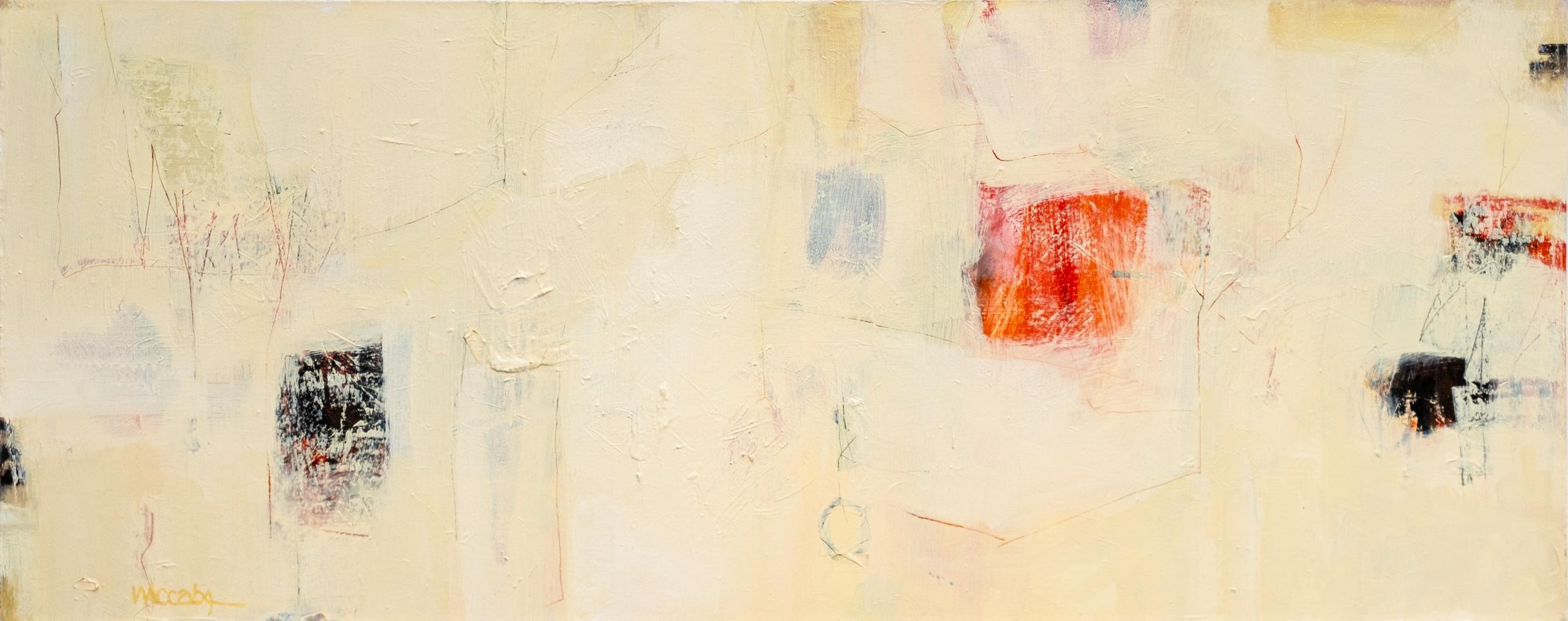 Homeward Bound - Acrylic Abstract Painting, Minimalist, 24x60 Inches