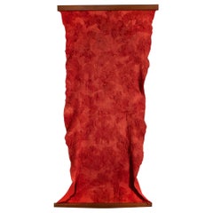 Claudia Jongstra - Tapisserie suspendue rouge écologiquement amicale