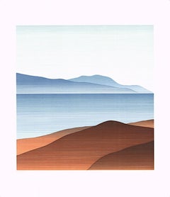Claudia Keller - "Hilly Landscape" - colour offset lithograph