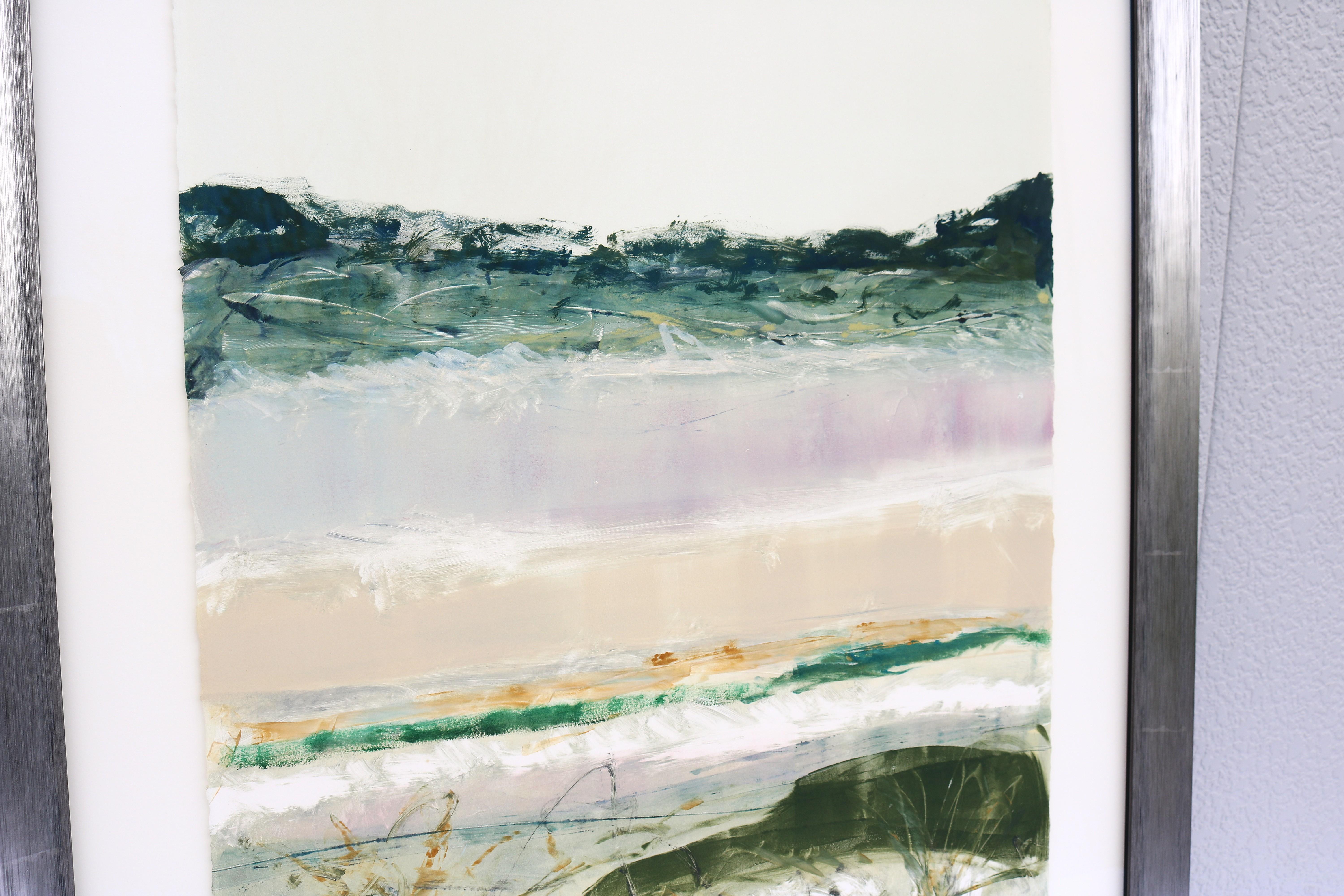 Claudia Mengel Pintura acrílica original Paisaje abstracto Única en su género en venta 3