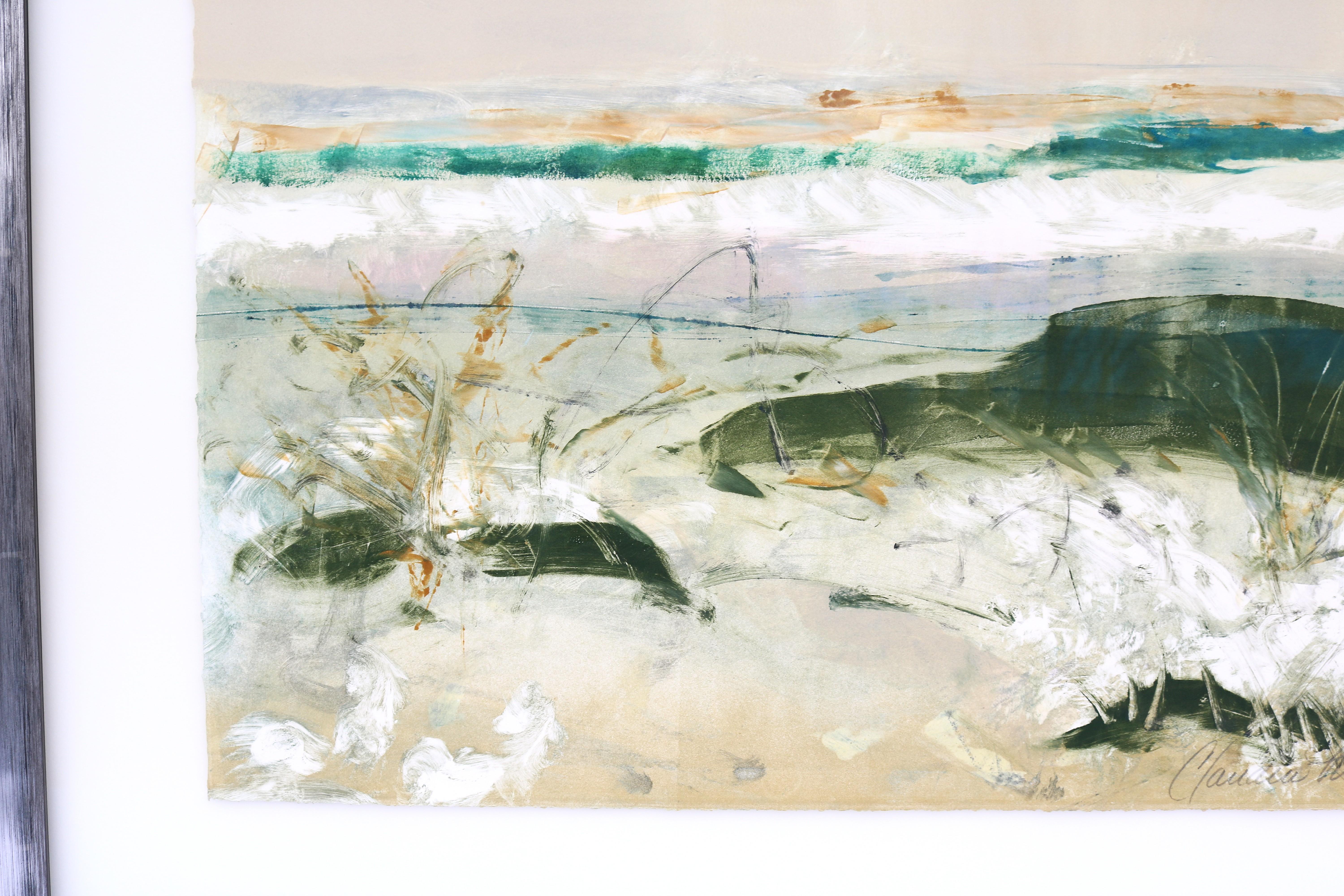 Claudia Mengel Pintura acrílica original Paisaje abstracto Única en su género en venta 6