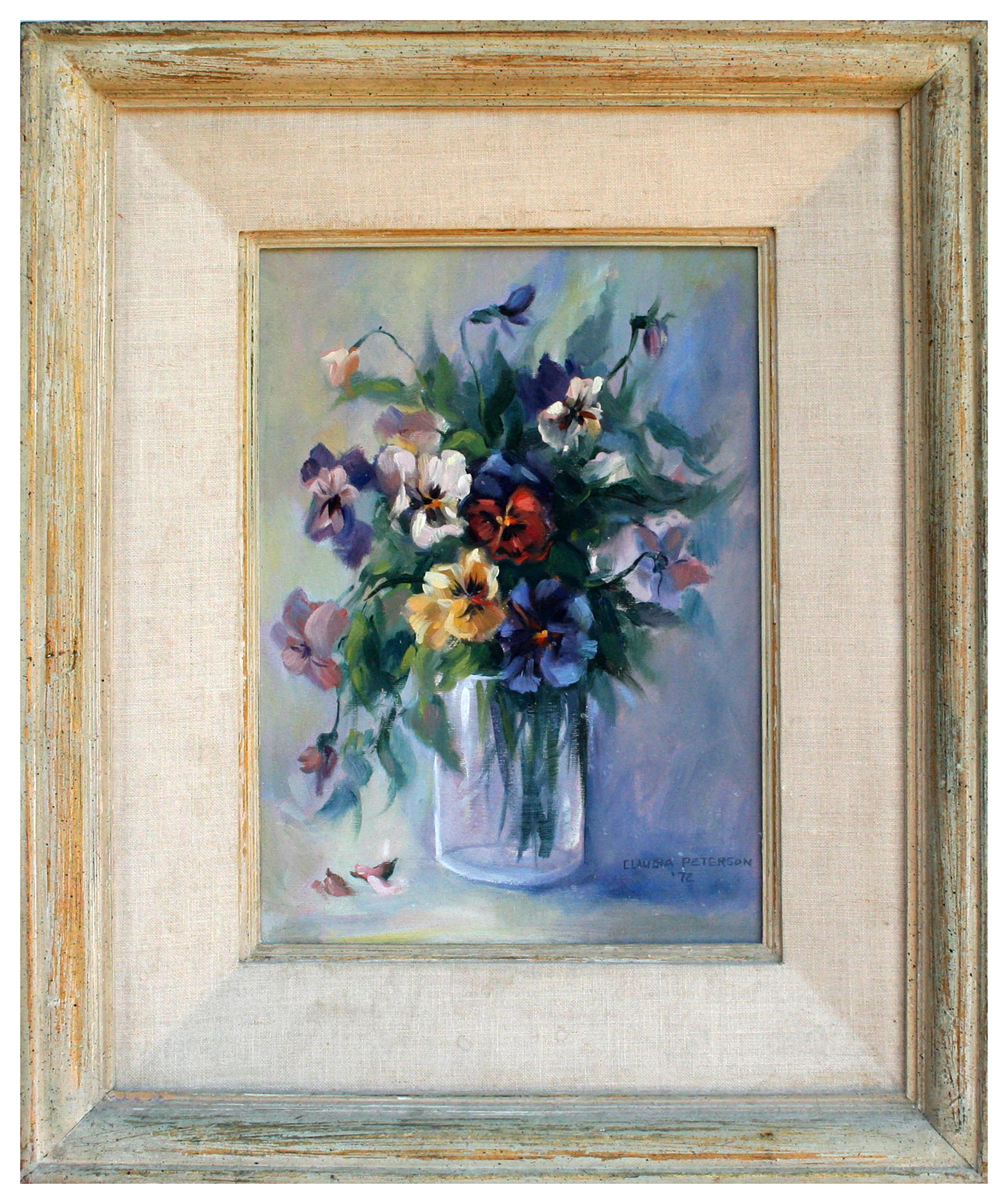 Claudia Peterson Still-Life Painting - Floral Bouquet Still-Life 
