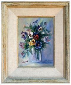 Vintage Floral Bouquet Still-Life 