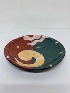 Claudia Reese Cera-Mix Studio Pottery Postmodern Art Dinner Plate