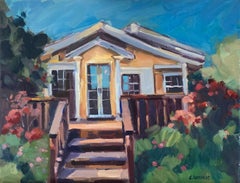 A House in Santa Cruz, Oil Painting