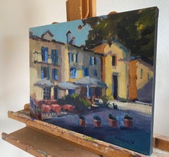 Aspettando il traghetto a Varenna, Pittura ad olio