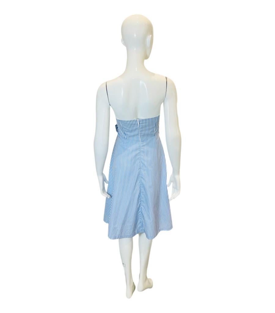 Claudie Pierlot Corseted Sleeveless Cotton Dress In Excellent Condition In London, GB