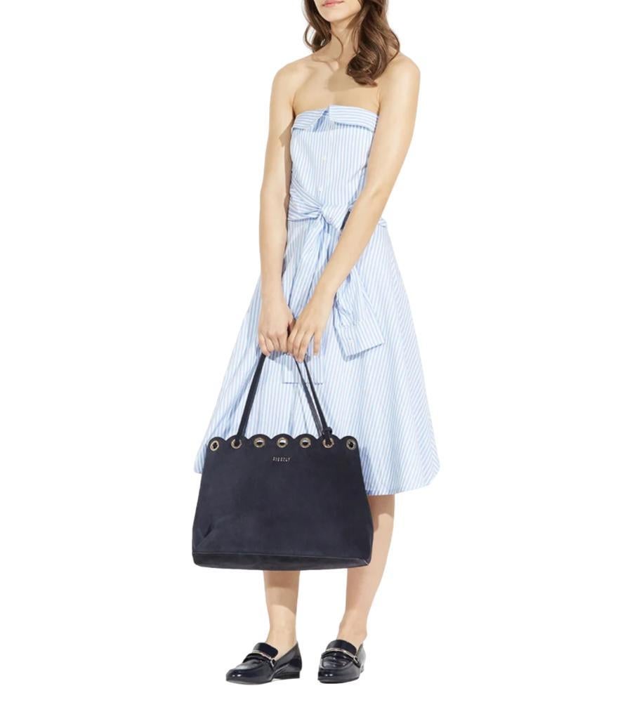 Women's Claudie Pierlot Corseted Sleeveless Cotton Dress