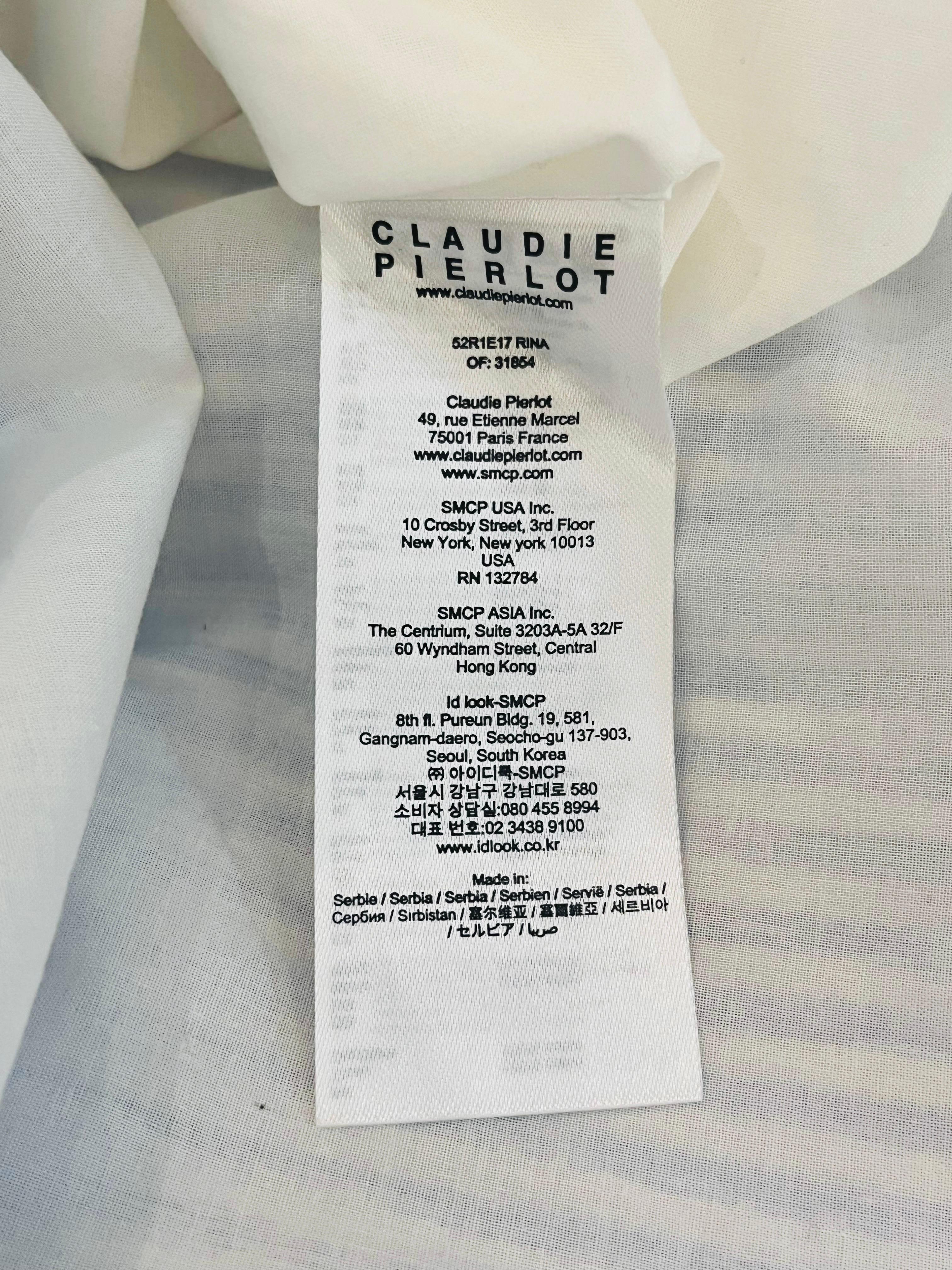 Claudie Pierlot Corseted Sleeveless Cotton Dress 2