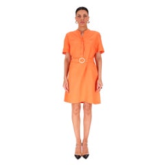 Claudie Pierlot - Robe chemise ceinturée en lin mélangé