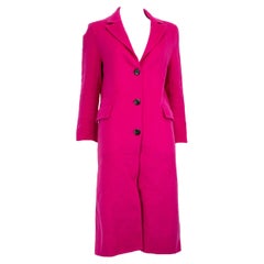 Claudie Pierlot Pink Wool Button Up Coat Size S