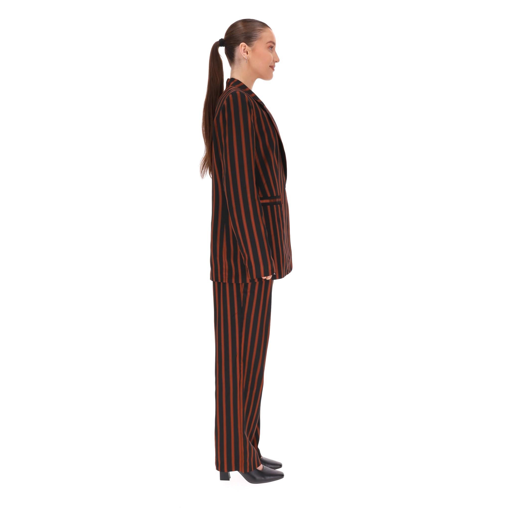 Noir Ensemble veste et pantalon rayés Claudie Pierlot en vente